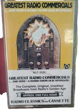 GREATEST RADIO COMMERCIALS CASSETTE TAPE NLC 5025 Radio Classics
