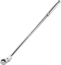 DURATECH Extra Long Flex Head Ratchet Wrench, 144-P, Double-Stacked Silver 