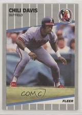 1989 Fleer Chili Davis #474 0w8
