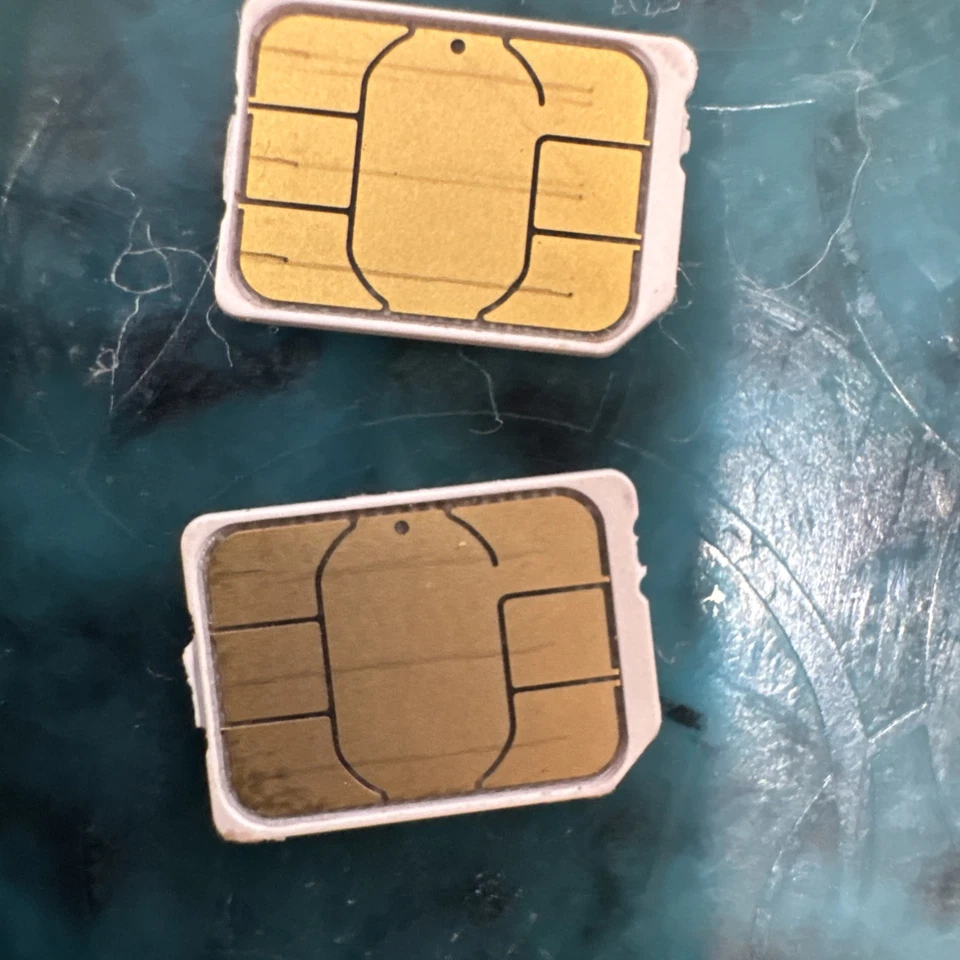 2 pcs. Used. Sprint USA SIM card for activation/testing bypass only. Nano SIM - Image 2 of 2