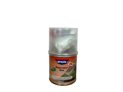 Presto Polyesterharz Reparaturbox 250g + Glasfaservlies & Glasfasergewebe 600412