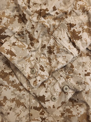 10-D USN Navy NWU AOR1 uniforme da lavoro tipo II camicia mimetica deserto grande lunga - Foto 2 di 6