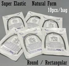 Dental Niti Orthodontic Arch Wire Super Elastic Round Rectangular Natural Form