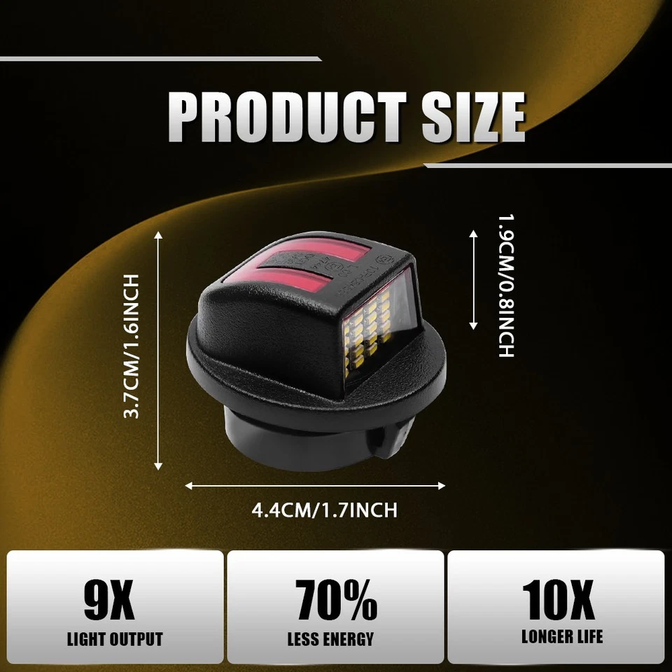 LED License Plate Light Red DRL Tube Lamp For Ford Explorer Sport Trac 1991-2010 - Image 3 of 4