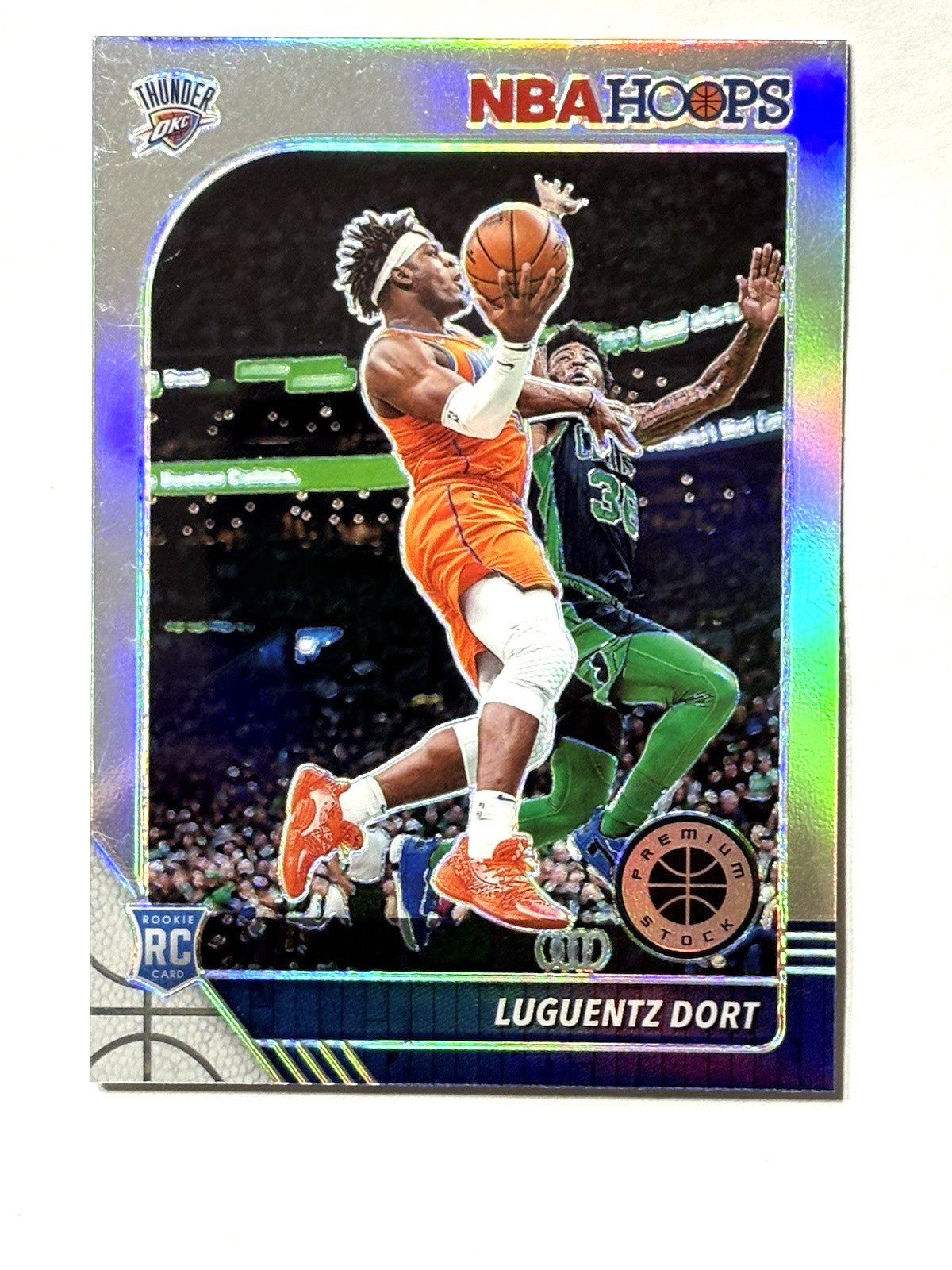 2019-20 Hoops Premium Stock Luguentz Dort Silver Prizm Rookie Card #213
