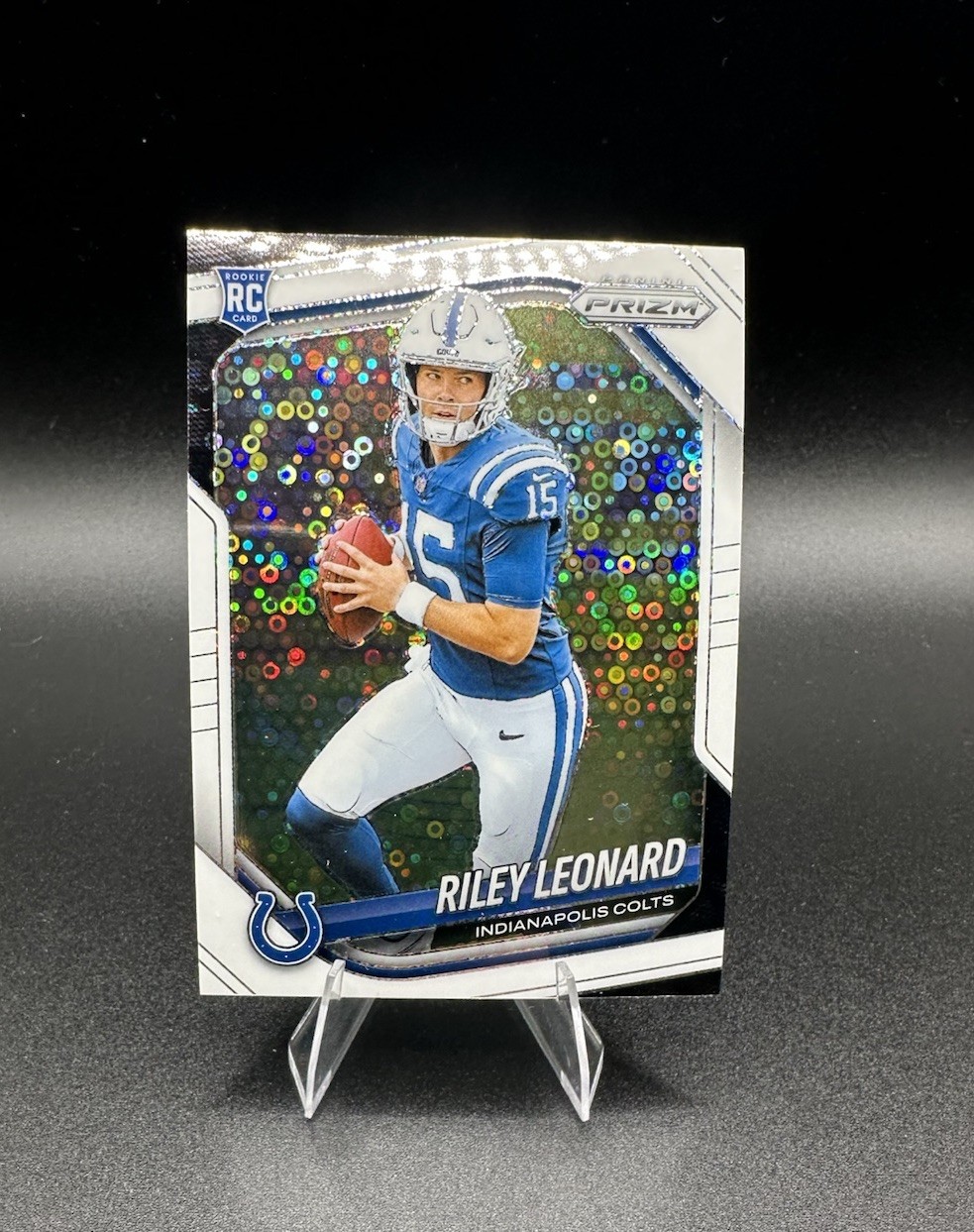 2025 Panini Prizm - Rookies Riley Leonard #342 White Disco Prizm (RC)