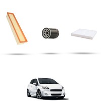 Hoffcar Set Service - 3 Filter FüR Fiat Grande Punto 1.2 8V 49Kw Von 2005