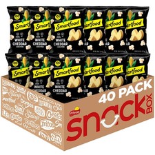 Smartfood Popcorn, White Cheddar, 0.625 0.63 Ounce Pack of 40 ,