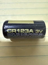 LOT of 2 Panasonic Lithium CR123A 3V Battery