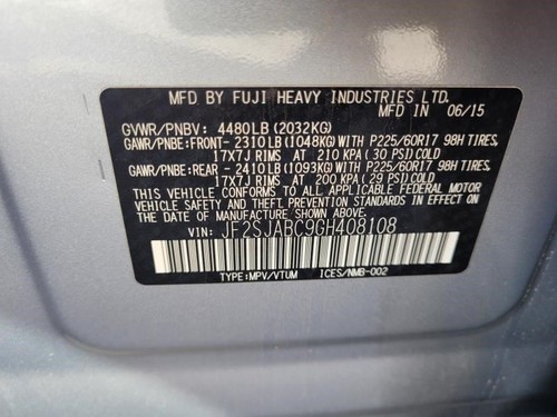 Driver Rear Window Regulator Electric Assembly Fits 14-18 FORESTER 26838187 - Picture 6 of 7