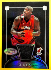 2006-07 Sterling BLACK REFRACTOR 01/25 G/W Patch BOOKEND & First Print SHAQUILLE