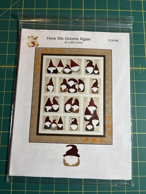 Here We Gnome Again Quilt Pattern by Sindy Rodenmayer -Christmas Holiday