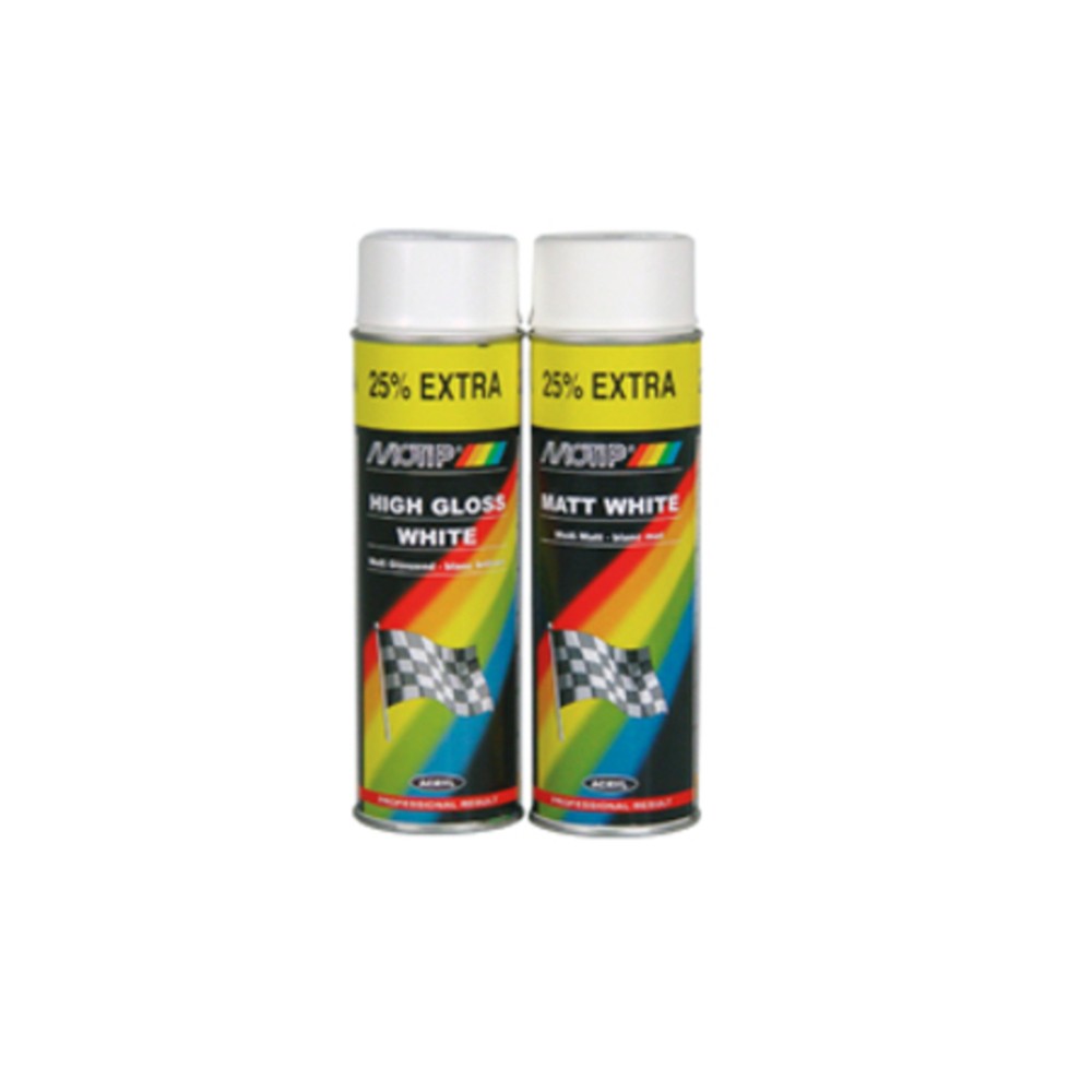 Motip White Spray Paint High Gloss 500Ml 04004 - Image 4
