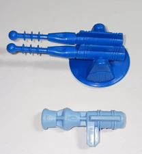 1985 DC Super Powers * DELTA PROBE ONE - BOMB & TOP GUN TURRET * Parts Kenner
