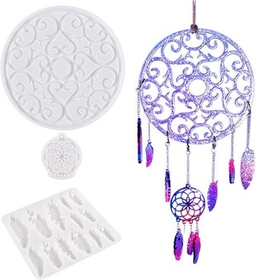 Dream Catcher Resin Molds, Dreamcatcher Silicone Molds for Epoxy Resin