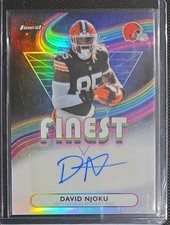 Topps 2025 Finest Football David Njoku Browns Finest Autographs Refractor FA-DN