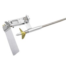 4.76mm 316 Flex Shaft Strut 110mm Rudder 440 Prop Kit For Rc Cat Speed Boat