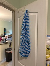 Blue and White Chevron Lightweight Infinity Scarf
