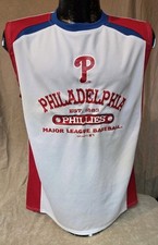 Philadelphia Phillies Baseball Shirt Youth Boys Size Majestic Tank Summer NWT