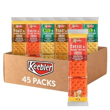 Sandwich Crackers, Lunch Snacks, Variety Pack (45 Packs)
