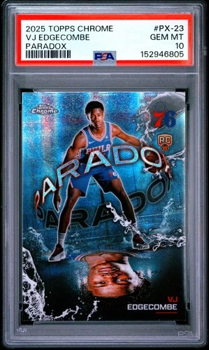 2025 Topps Chrome VJ Edgecombe Base (PSA 10)