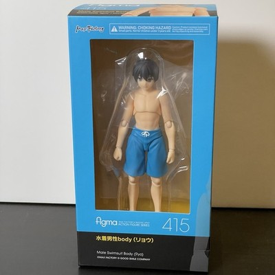 Max Factory Figma 415 Male Swimsuit Body (Ryo) Figure Goodsmile New Sealed