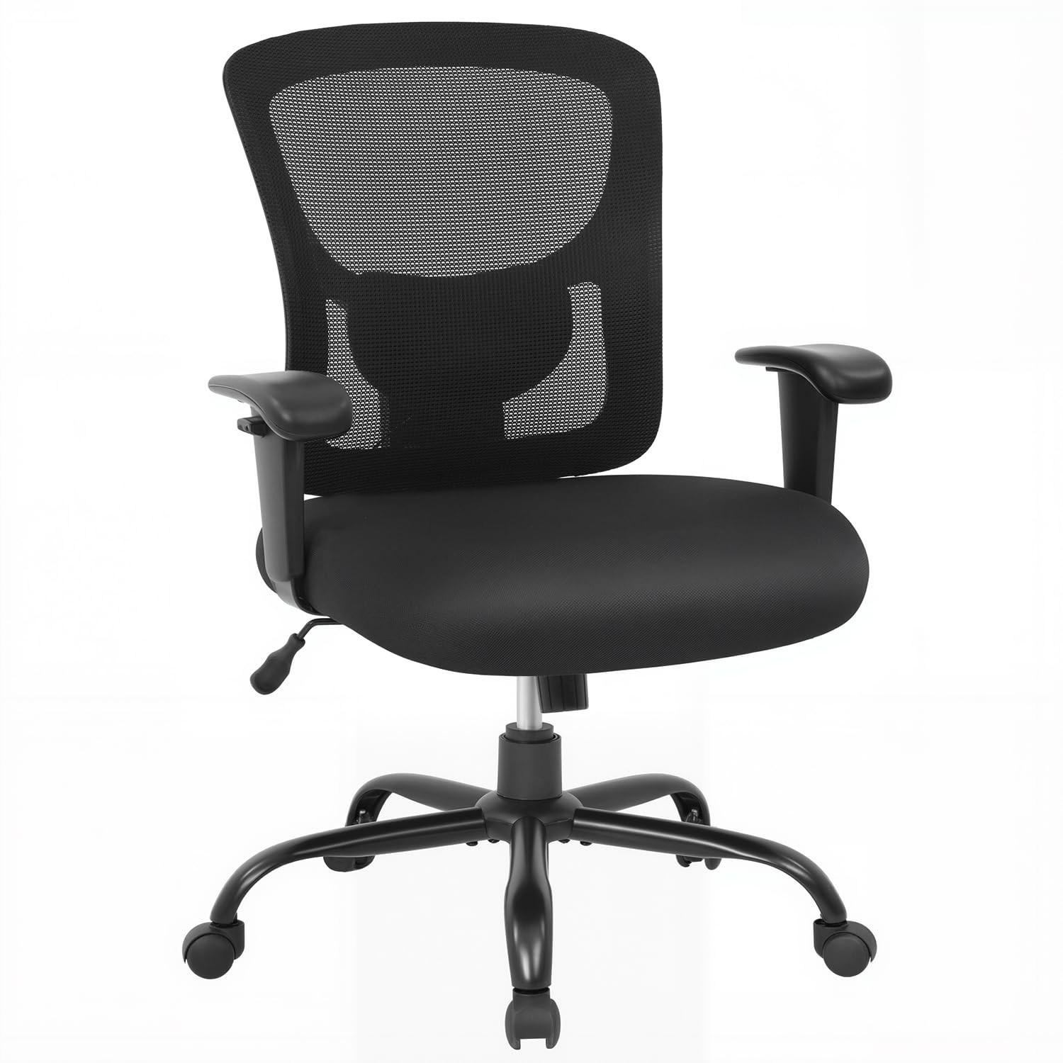 Big and Tall 500 lb Mesh Office Chair Ergonomic High Back Desk Chair with Lum...