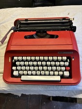 Olivetti Lettera 92 Rossa macchina da scrivere Vintage Funzionante