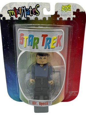 Vintage 2003 Diamond Select Star Trek TOS Minimates Mr Spock Block Figur