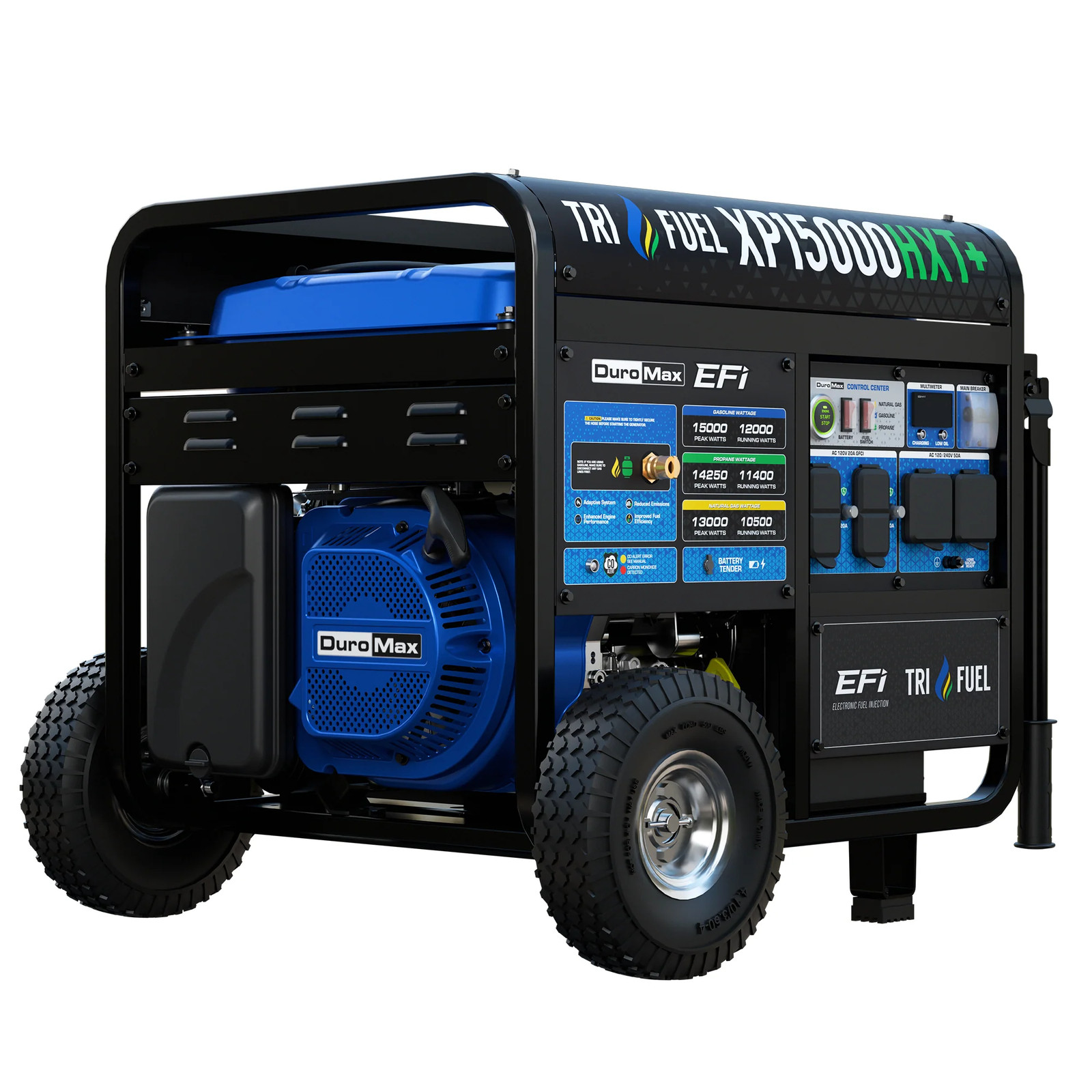 DuroMax XP15000HXT+ 15,000 Watt Electric Start Tri Fuel Portable Generator
