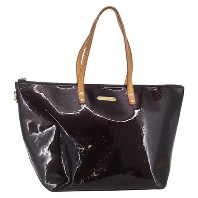 LOUIS VUITTON Monogram Vernis Bellevue GM Tote Bag Amarante M93589 Auth BA8346