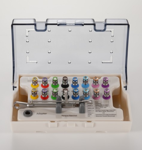 Kit protesi impianto universale dentale chiave dinamometrica cacciaviti set rimozione - Foto 12 di 46