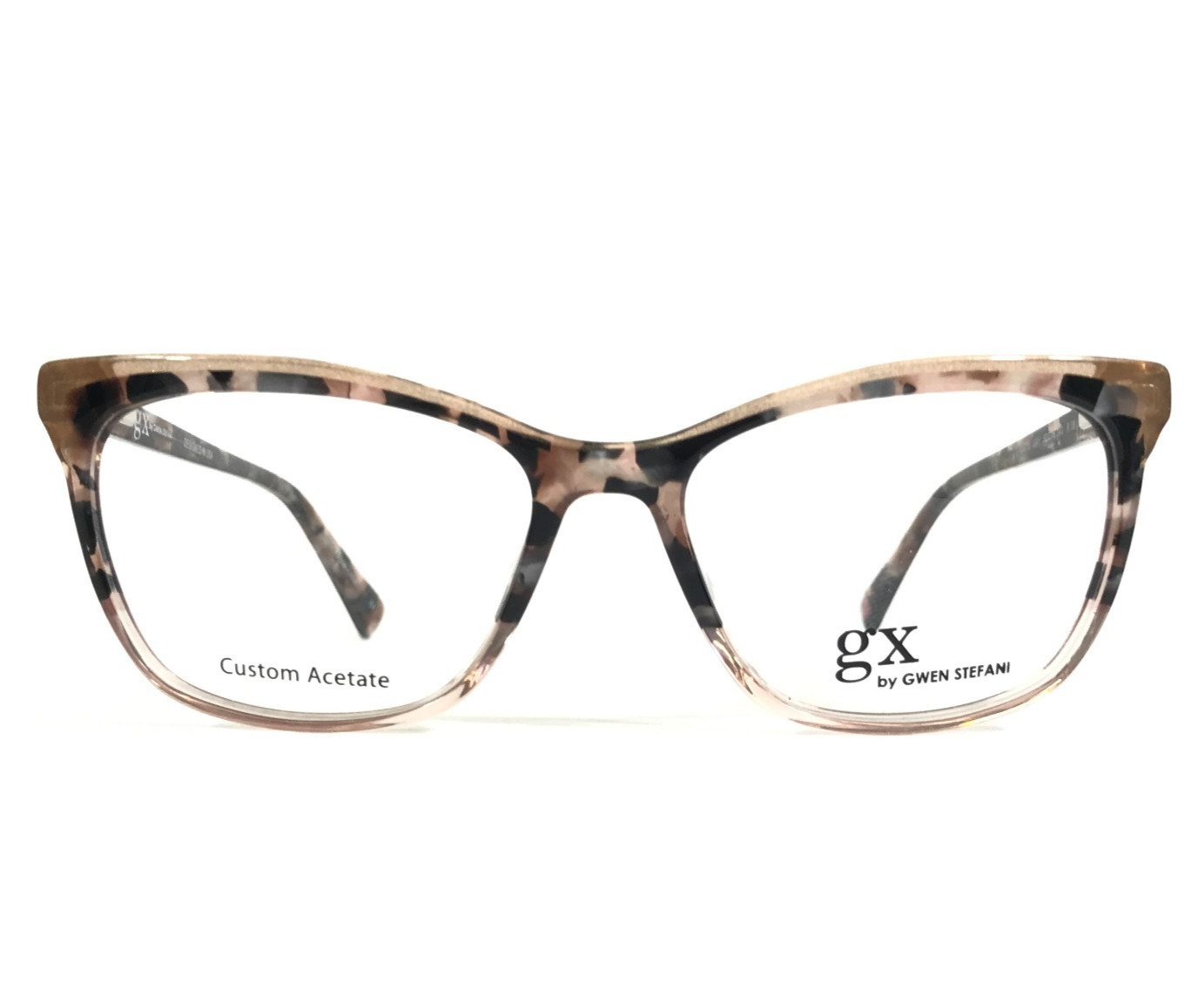 GX by Gwen Stefani Eyeglasses Frames GX075 GRY Gray Pink Tortoise 52-16-140