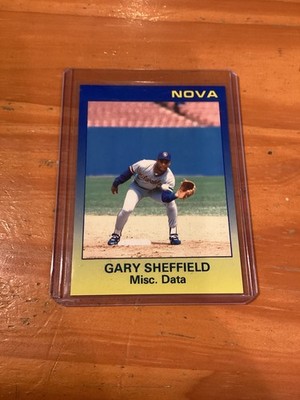 1989 Star Co. Nova Gary Sheffield Misc Data Card #143 Only 500 Made RARE