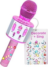 Micr fono de karaoke para ni os Incluye pegatinas y Bluetooth
