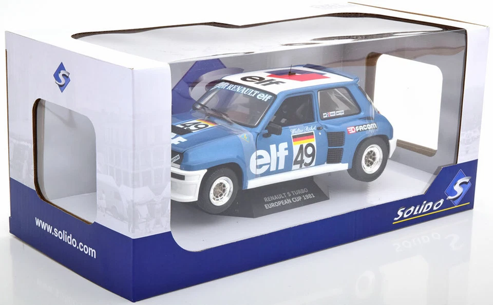 RENAULT 5 TURBO #49 COPPA EUROPEA 1981 ROHRL SOLIDO S1801307 1/18 METAL R5 - Immagine 3 di 4