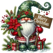 30 Custom Merry Christmas Gnome Personalized Address Labels