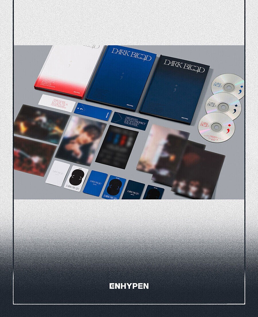 ENHYPEN [DARK BLOOD] Album 3 Ver SET / 3CD+3 Photo Book+9