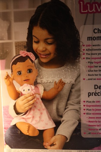 Spin Master Luvabella Interactive Baby Doll Brunette Brown Hair/Eyes 18" NIB - Picture 9 of 10