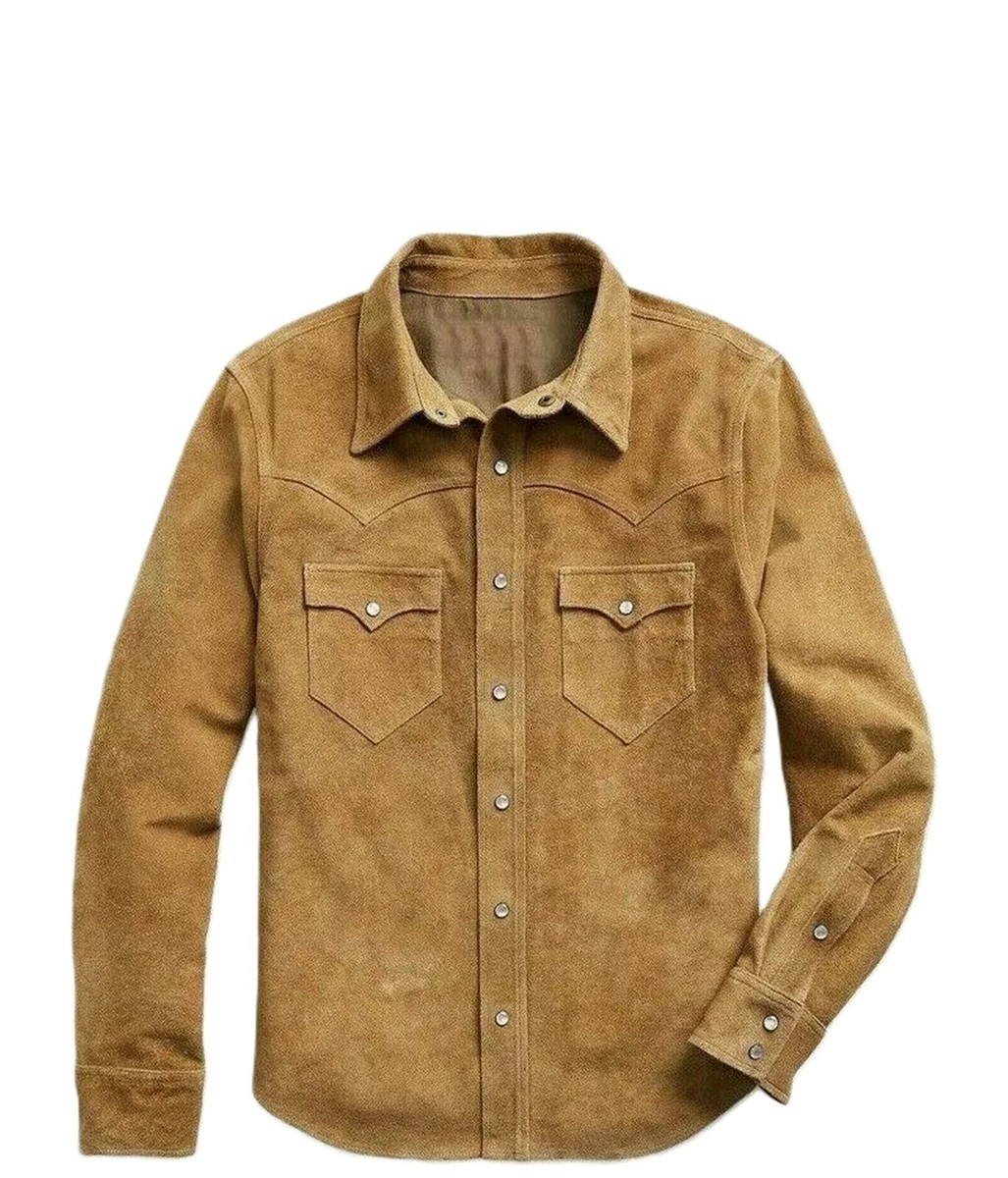 Zayn Leather Men's Real Suede Leather Brown Jacket Full Sleeves