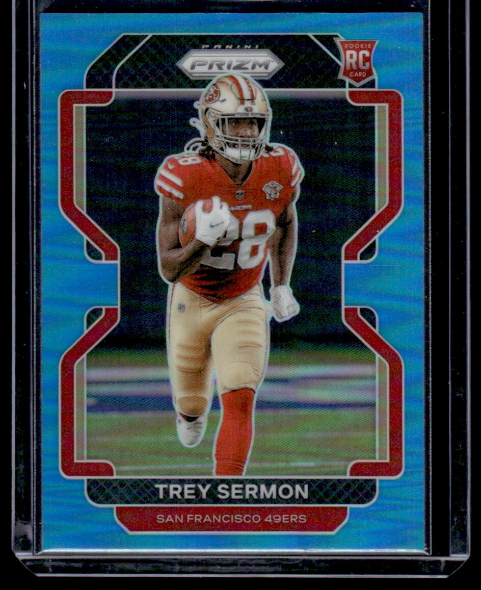 2021 Panini Prizm Trey Sermon Rookie San Francisco 49ers #354 Light Blue Prizm