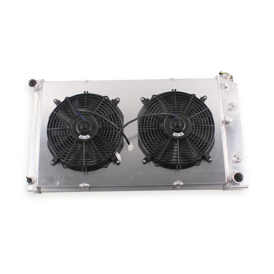 For 1965-1974 Cadillac DeVille All Aluminum 4 Row Radiator with Electric Fans - Image 4 of 4