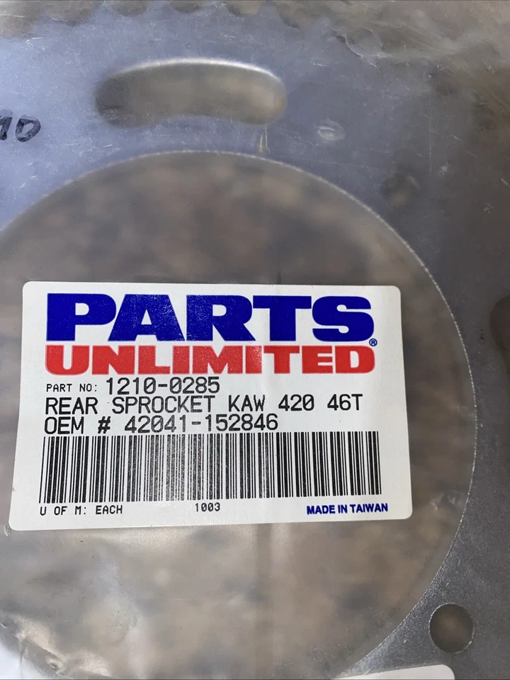 Piñón trasero de acero de accionamiento primario 46T para KAWASAKI KX65 SUZUKI RM65 2000-2023 Foto 2 de 2
