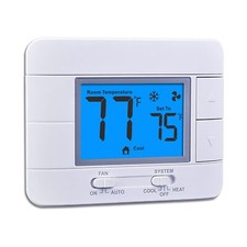 Upgraded Digital Non-Programmable Thermostat for Home 1 Heat/1 Cool Single Stage