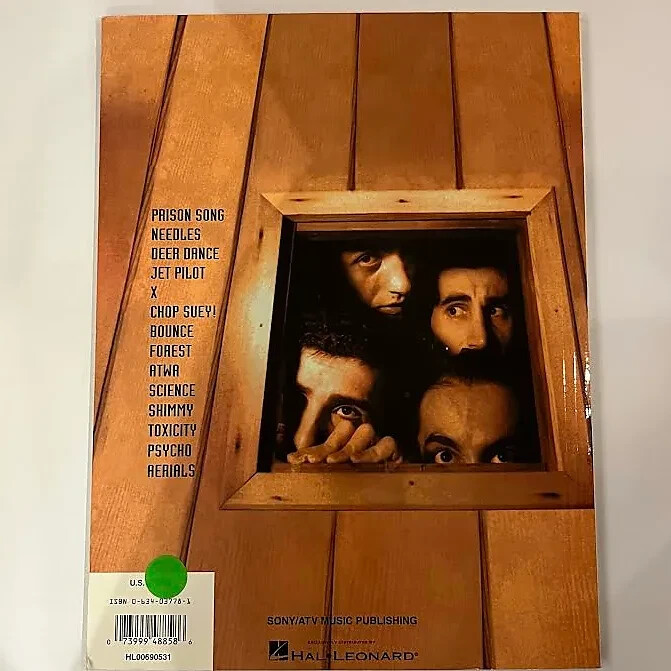 System Of the Down Toxicity Guitar Tab Book UK