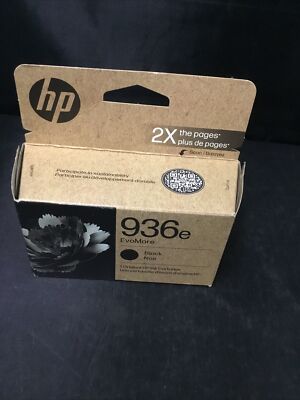 Authentic HP 936e EvoMore Ink Cartridge (BLACK) Expires 10-2027 Brand New