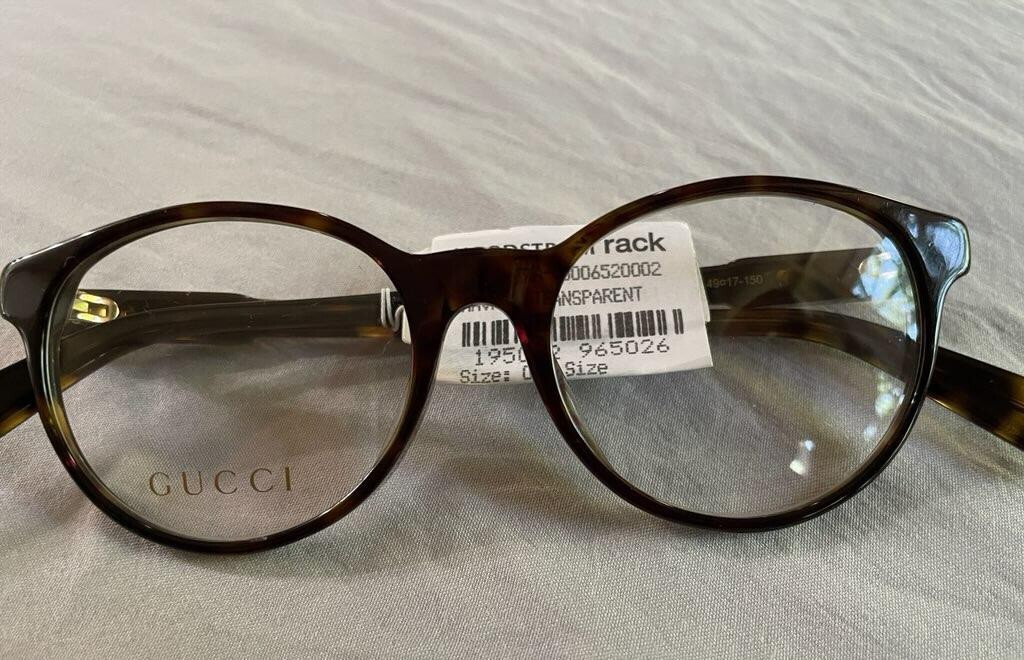 NEW GUCCI GG0487OA 002 HAVANA EYEGLASSES GUCCI GG04870A
