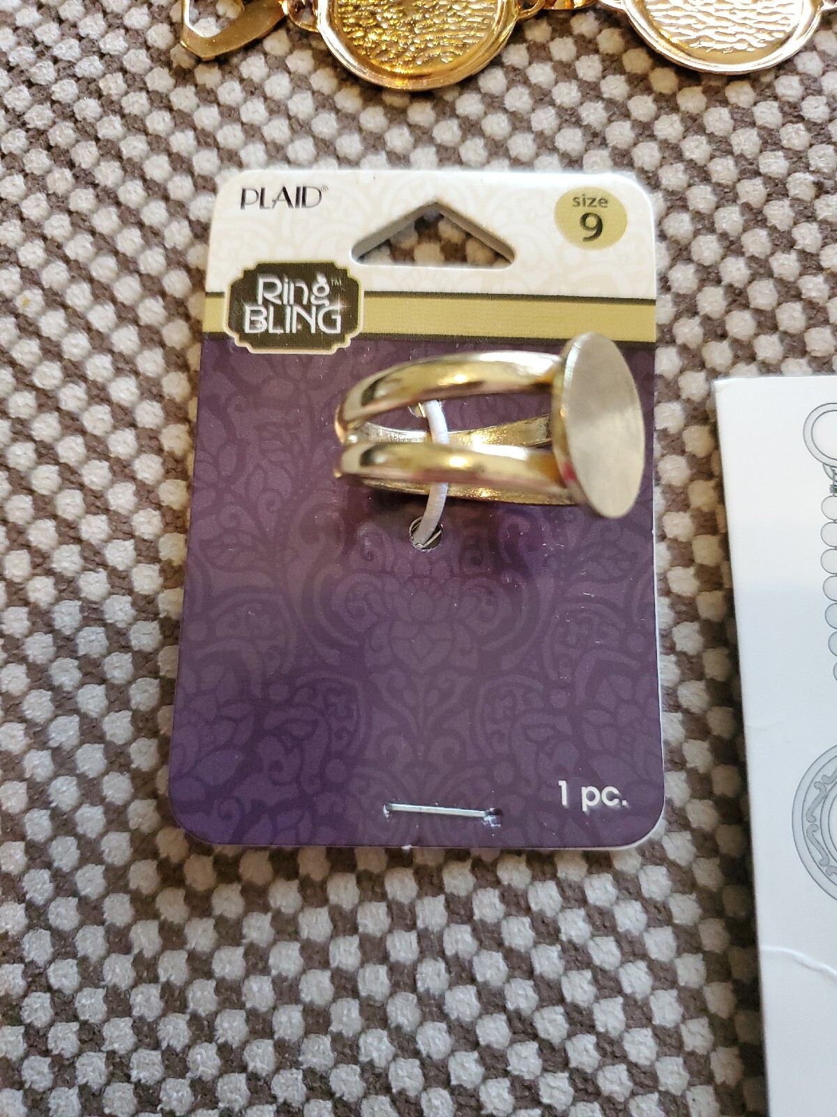 Jewelry Making Parts Lot Bracelet & Ring blanks, pin Backs & Watch Face