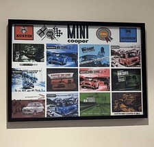 BMC Austin Morris Mini Cooper Brochure Covers Mk1 Mk2 Mk3 Garage Wall Art Poster