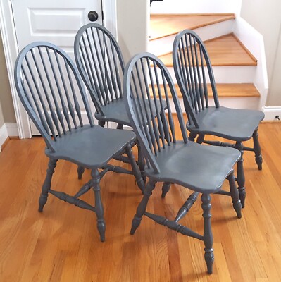 ダイニングチェア Temple Stuart Windsor chair Vintage Set 4 Temple Stuart Oak Hill Collection Windsor Chairs